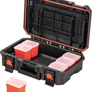 CRAFTSMAN TRADESTACK System Tool Box, Water Resistant Tool Storage, with 6 Small Parts Containers, 21 Inch (CMST21415)