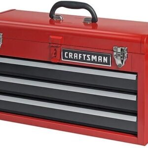 Craftsman 3-Drawer Metal Portable Chest Toolbox Red