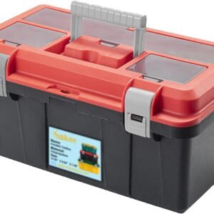Portable Toolbox With tray for Craftsman,Medium,Red&Black