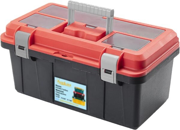 Portable Toolbox With tray for Craftsman,Medium,Red&Black