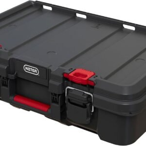 Keter Stack & Roll Heavy Duty DIY Power Tool Storage Case (253382)