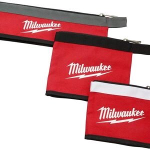 Milwaukee Multi-Size (14 in, 8 in, 6 in) Zipper Tool Bags in Red (3-Pack)