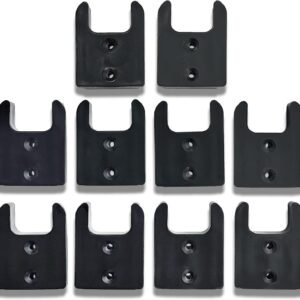 Commander Tool & Garage Organization | Milwaukee Tool Holder, Mounting Plate/Wall Mount, Tool Organizer, and Storage System for M18 Power Tools (Black, Pack of 10)