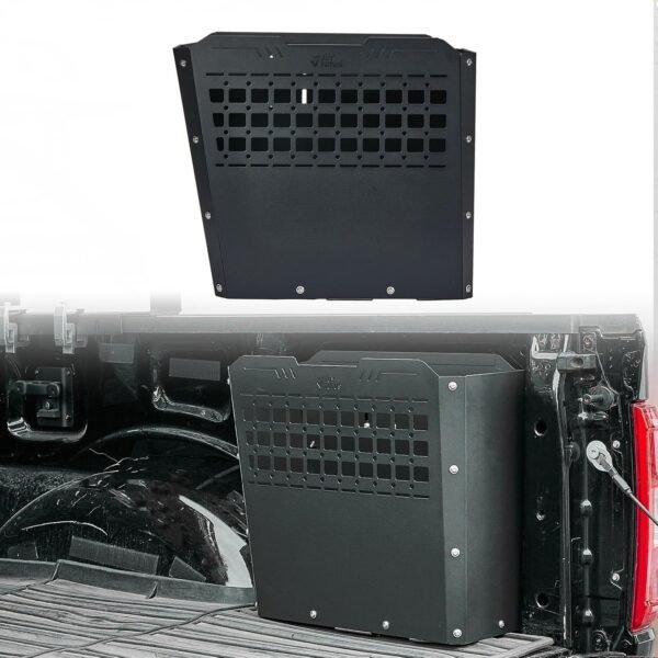 JOYTUTUS Truck Bed Storage Box Compatible with 2015-2024 F150 F250 F350, Heavy-Duty Metal Pickup Tool Box for Truck Bed, 57L Truck Bed Tool Storage Box Toolboxes, Side Tool Box Toolbox Cargo Box