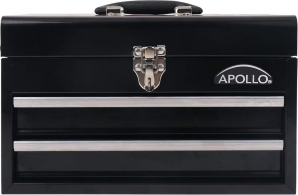 Apollo Tools 14 inch Steel Tool Box Aqua