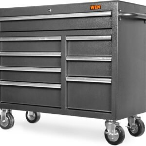 WEN 42-Inch Premium Rolling Tool Cabinet with Heavy Duty 21-Gauge Powder-Coated Steel Construction (GG422B)